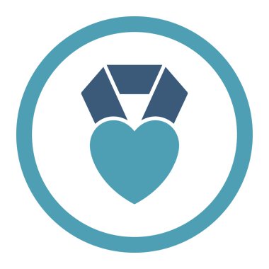 Kalp Ödülü yuvarlak Raster simgesi