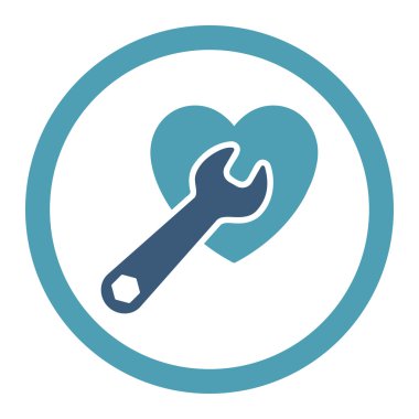 Kalp ameliyatı yuvarlak Raster simgesi