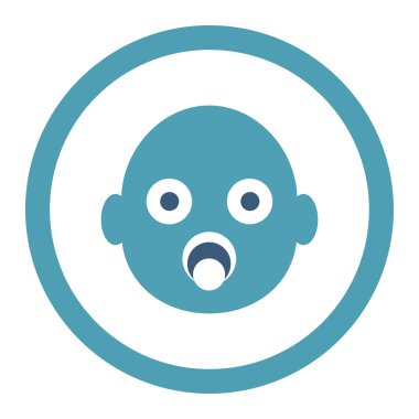 Bebek kafa yuvarlak Raster simgesi