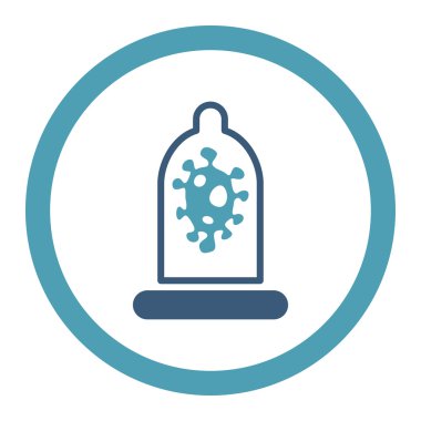 Enfeksiyon koruma yuvarlak Raster simgesi