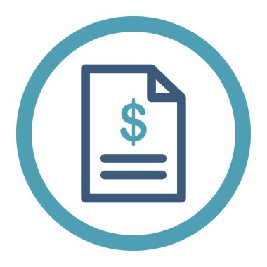 Fatura yuvarlak Raster simgesi