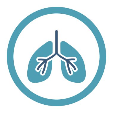 Akciğerler yuvarlak Raster simgesi