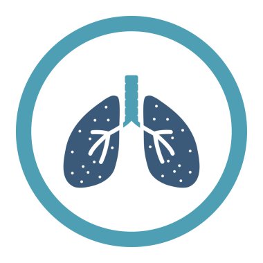 Akciğerler yuvarlak Raster simgesi
