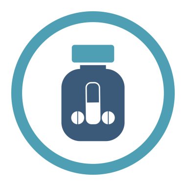 Erkek tıp yuvarlak Raster simgesi