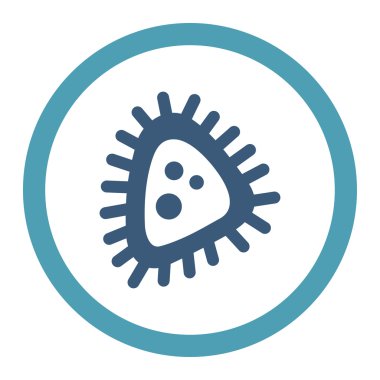 Mikro parazit yuvarlak Raster simgesi