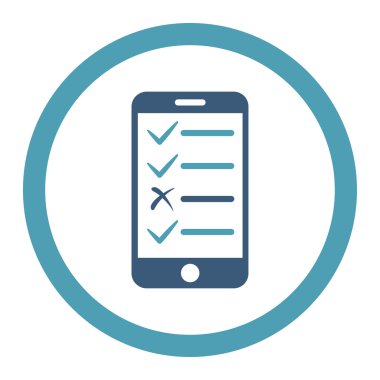 Mobil Test yuvarlak Raster simgesi