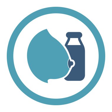 Anne sütü yuvarlak Raster simgesi