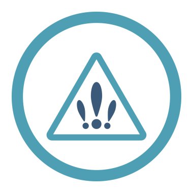 Birden fazla sorun yuvarlak Raster simgesi