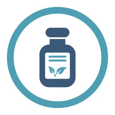 Doğal ilaçlar yuvarlak Raster simgesi