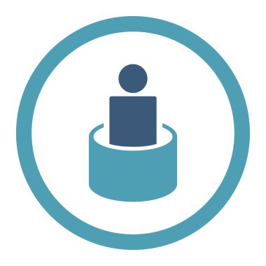 Hasta yalıtım yuvarlak Raster simgesi