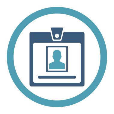 Kişi rozet yuvarlak Raster simgesi