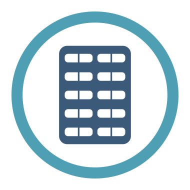 Hap Blister yuvarlak Raster simgesi