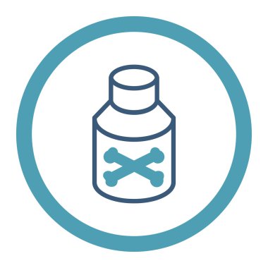 Zehir şişe yuvarlak Raster simgesi