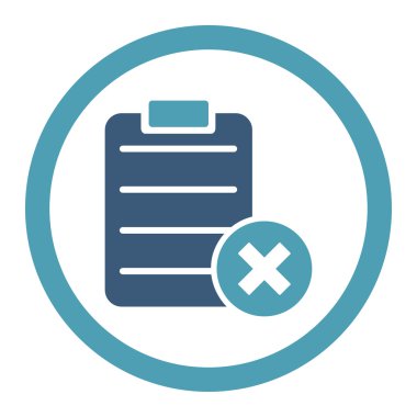 Form yuvarlak Raster simgesi reddetmek