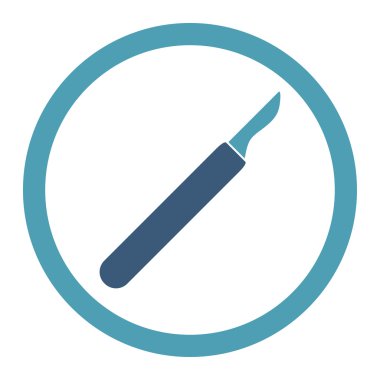 Neşter yuvarlak Raster simgesi