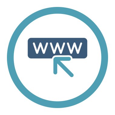 Seçin web sitesi yuvarlak Raster simge
