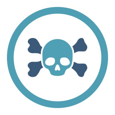 Skull And Bones yuvarlak Raster simgesi