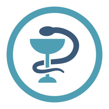 Yılan Kupası yuvarlak Raster simgesi