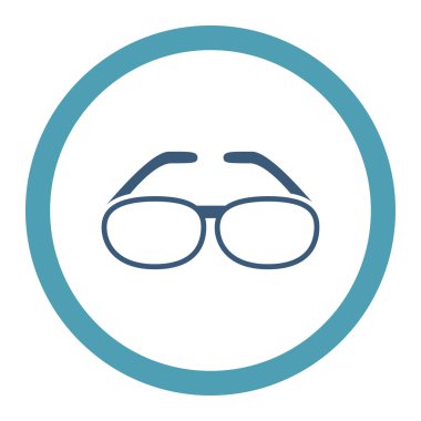 Gözlük yuvarlak Raster simgesi