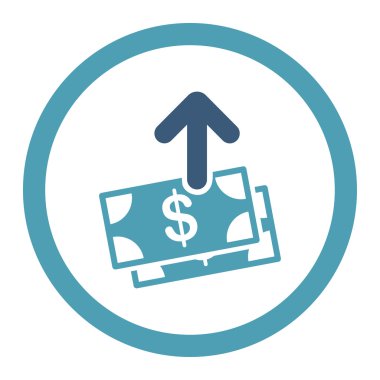 Para yuvarlak Raster simgesi harcamak