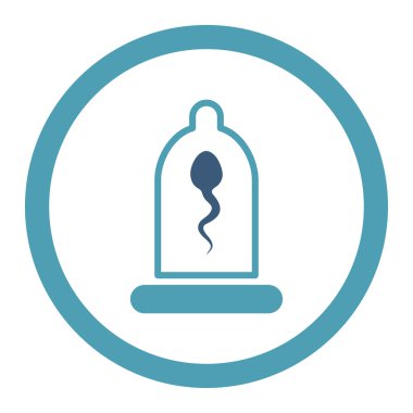 Sperm prezervatif yuvarlak Raster simgesi
