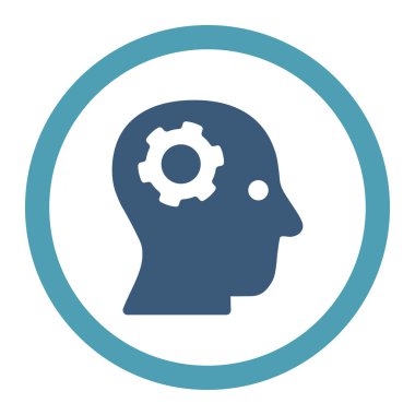 Düşünme yuvarlak Raster simgesi