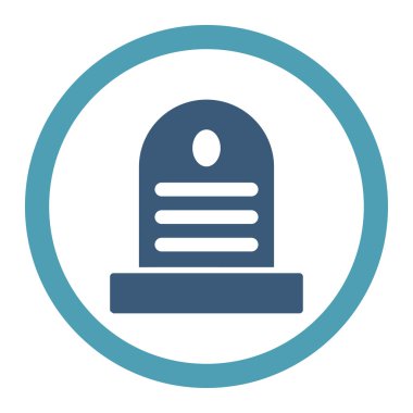 Mezar taşı yuvarlak Raster simgesi