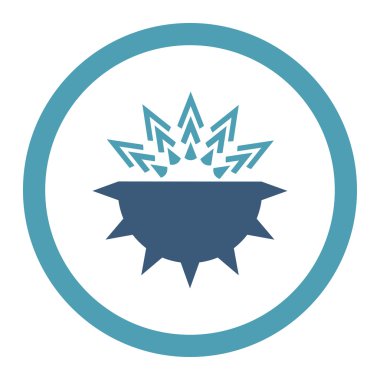 Viral yapısı yuvarlak Raster simgesi