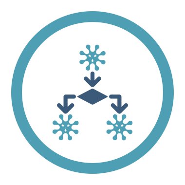 Virüs üreme yuvarlak Raster simgesi