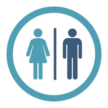 WC yuvarlak Raster simgesi