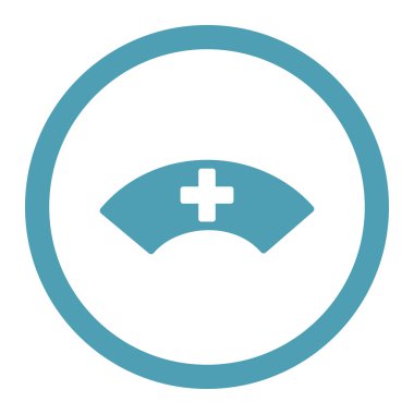 Tıbbi güneşlik yuvarlak Raster simgesi