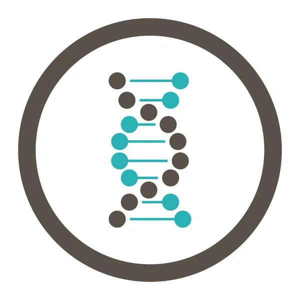 Спіраль ДНК закруглені растрових значок — стокове фото