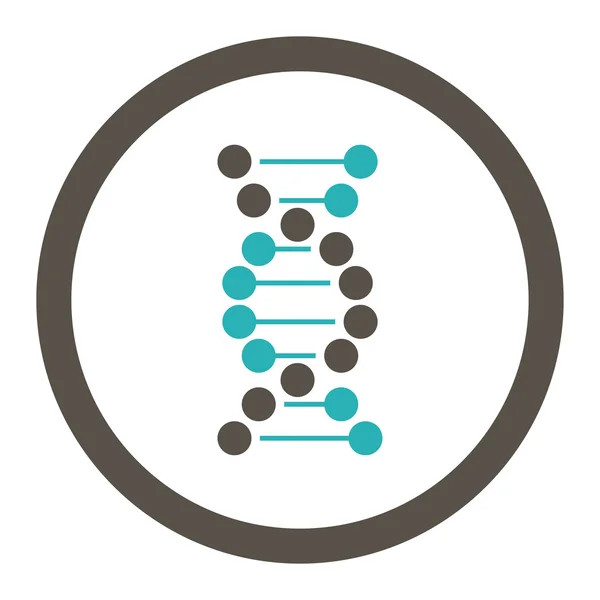 Dna 丸みを帯びたラスター アイコン — ストック写真