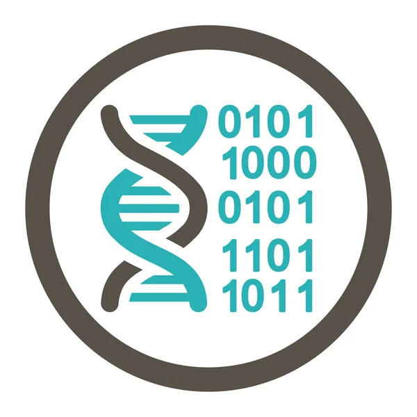 Genome Code Rounded Raster Icon — Stock Photo, Image