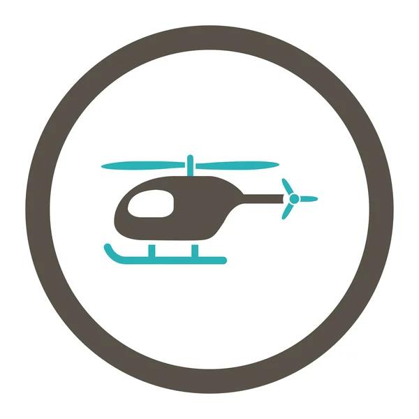 Helicopter Rounded Raster Icon — Stock Photo, Image