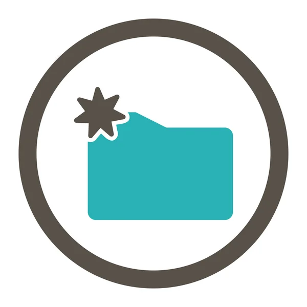 New Folder Rounded Raster Icon — Stock Photo, Image