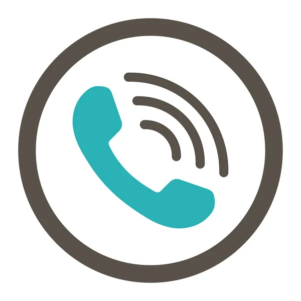 Telefoongesprek afgeronde Raster pictogram — Stockfoto