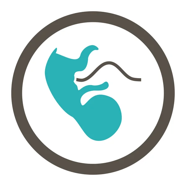 Primacía embrión redondeado raster icono —  Fotos de Stock