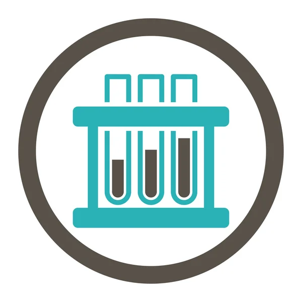 Test Tubes Rounded Raster Icon