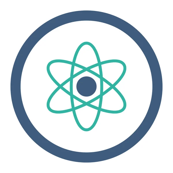 Atom Rounded Raster Icon — Stock Photo, Image