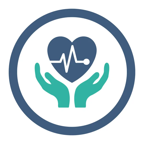 Cardiology Rounded Raster Icon — Stock Photo, Image