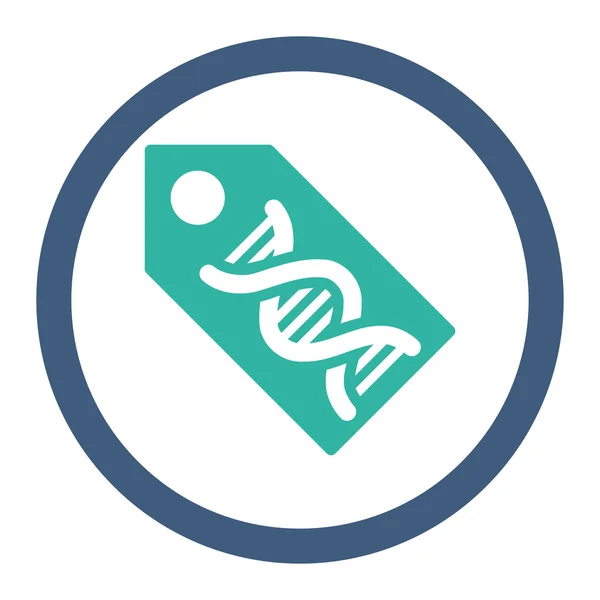 Marcador de DNA Raster Rounded Icon — Fotografia de Stock