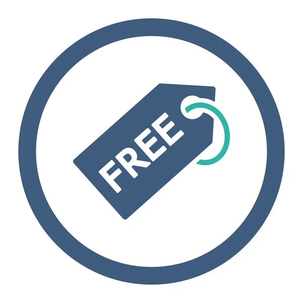 Free Tag Rounded Raster Icon — Stock Photo, Image