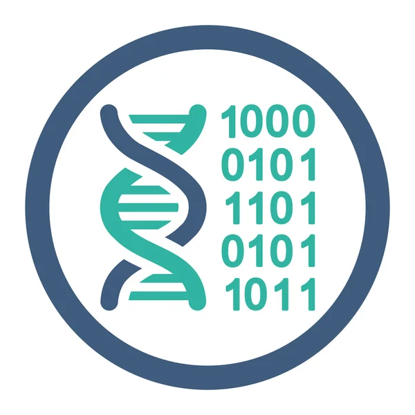 Código genético Rounded Raster Icon — Fotografia de Stock