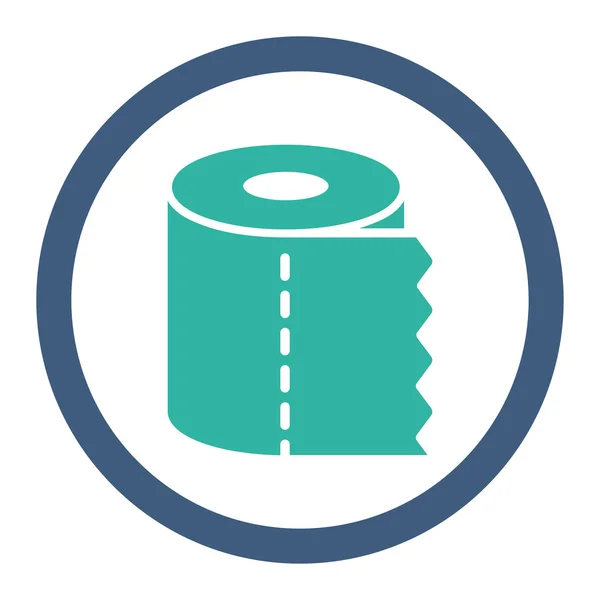 Wc-papier Roll afgeronde Raster pictogram — Stockfoto