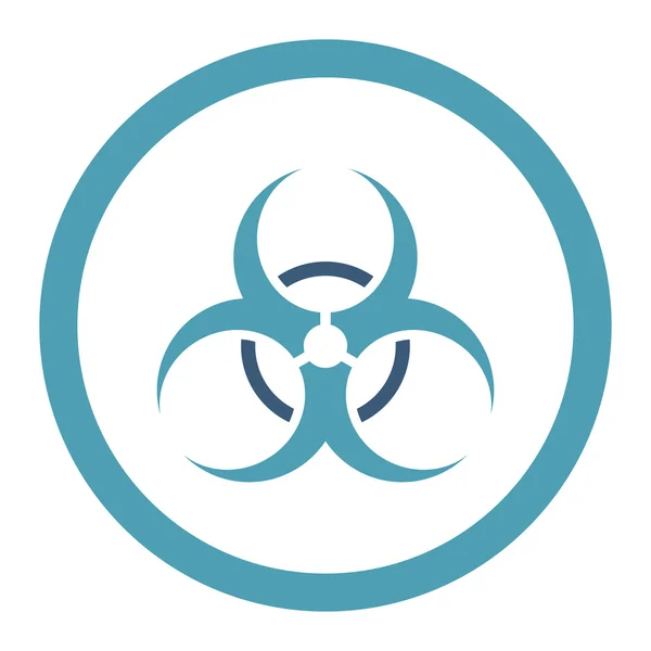 Bio Hazard Rounded Raster Icon — Stock Photo, Image