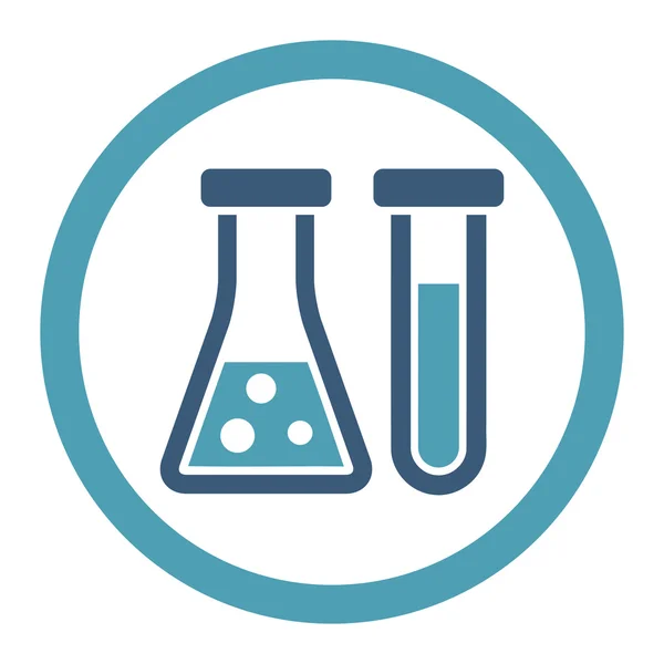 Ikona zaoblené rastrové chemie — Stock fotografie