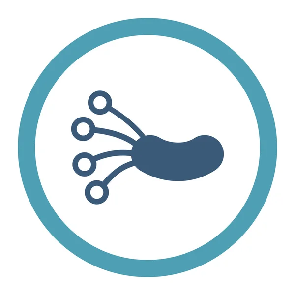 Infection Microbe Rounded Raster Icon — Stock Photo, Image