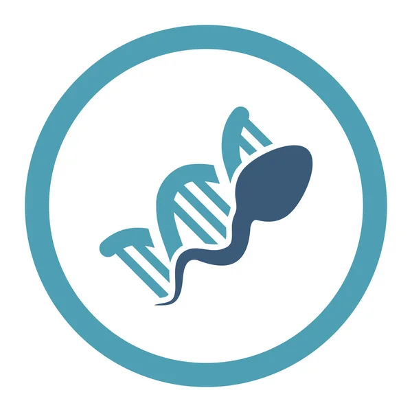 Spermie replikací zaoblenými rastrové ikona — Stock fotografie