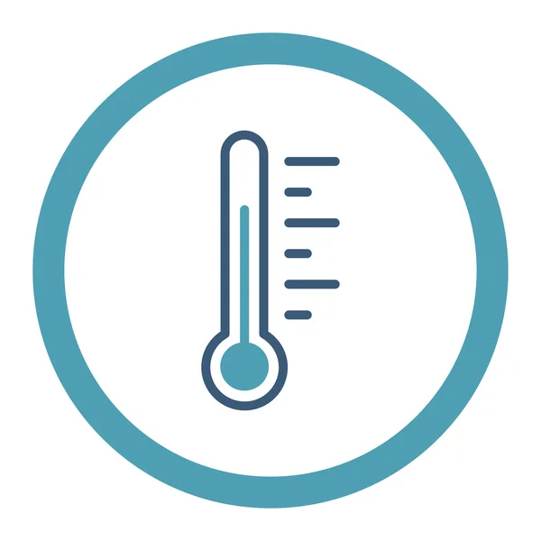 Temperatury poziomu zaokrąglone rastrowych ikona — Zdjęcie stockowe